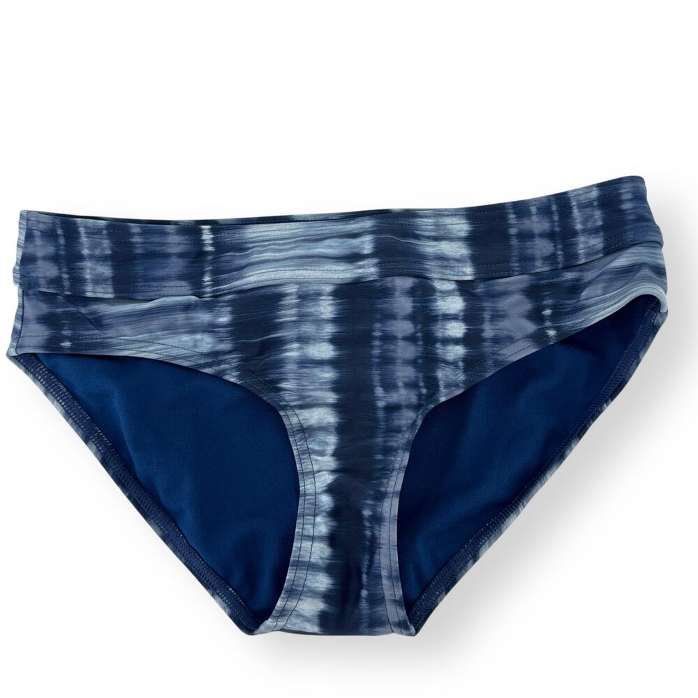 Prana Marta Bikini Bottoms Size Small Blue Belize Hazy Days Tie Dye Bathing Suit